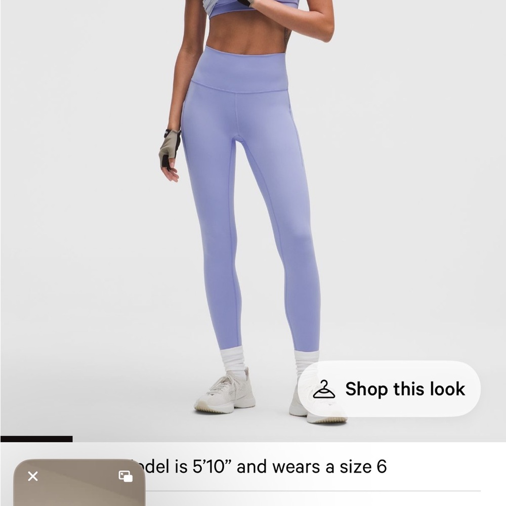Lululemon Athletica Blue Wunder Train HR Tights